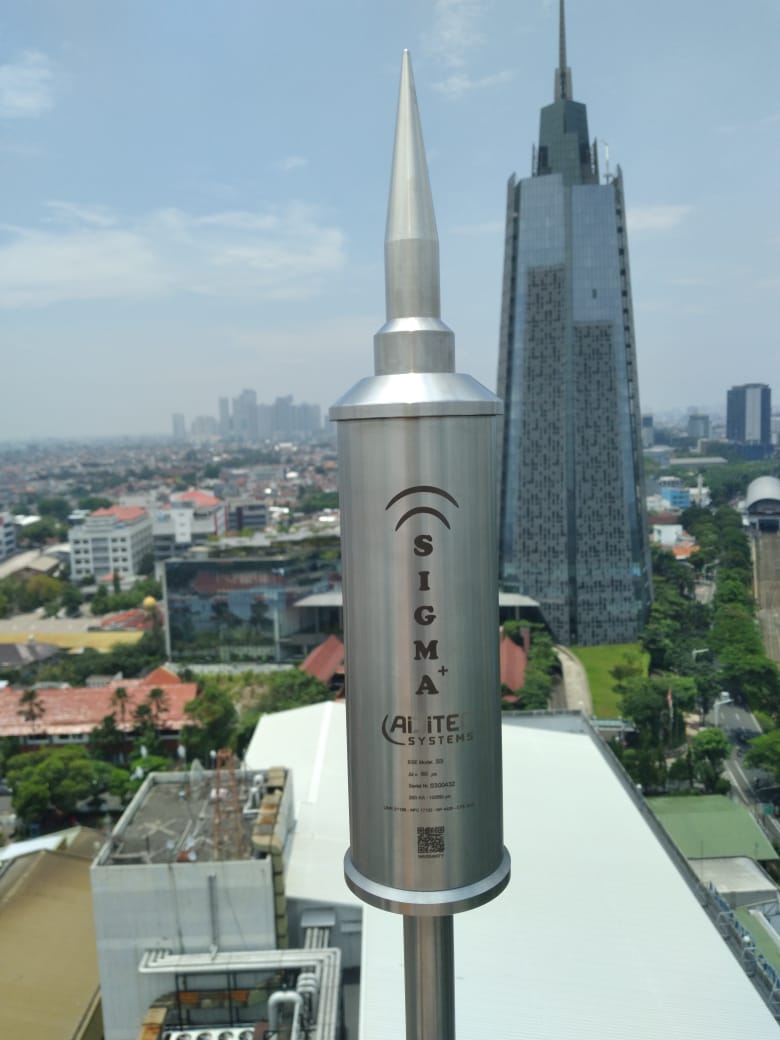 2 unidades de pararrayos Sigma 60 instaladas en Indonesia