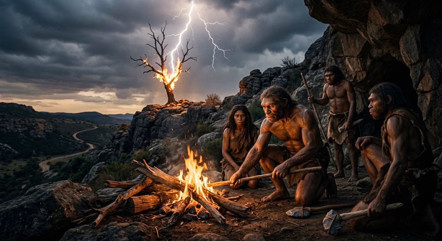 El legado del rayo: cómo el Homo Erectus dominó el fuego