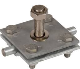 Soporte de acero galvanizado para punta captadora